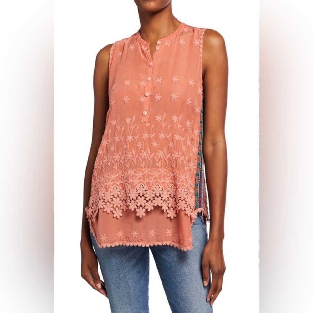 Johnny Was “Malin Embroidered Tank”. New with yags.
